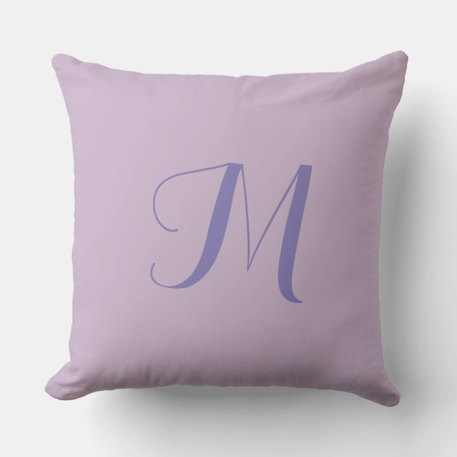 Lavendar Monogramme 20x20 Coussin extérieur (Recto)