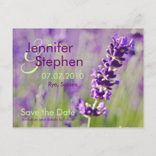 Lavendar • Save the Date Postcard