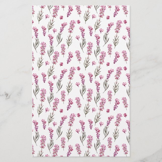 Lavendar Soap Wrap Paper Sheet (Front)