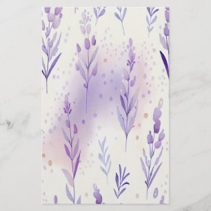 Lavendar Watercolor Soap Wrap Paper Sheet
