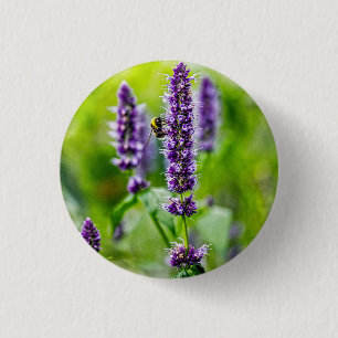 lavendel 1 inch round button