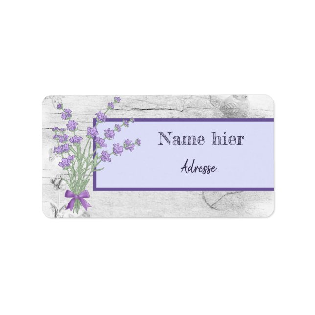 Lavendelstrauss Label (Front)
