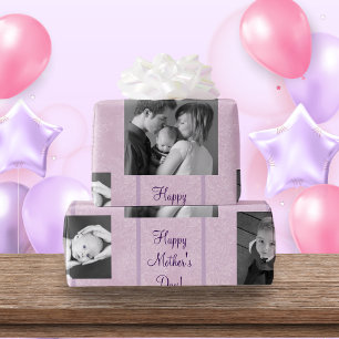Lavender Abstract Custom Template Wrapping Paper