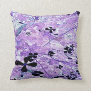 Lavender Abstract Throw Pillow