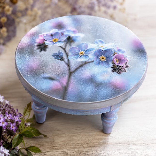 Lavender Accent Botanical Forget-Me-Not Decoupage Tissue Paper (Creator Uploaded)