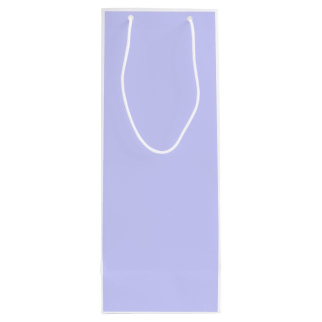 Lavender accent colour decor ready to customize wine gift bag (Back)