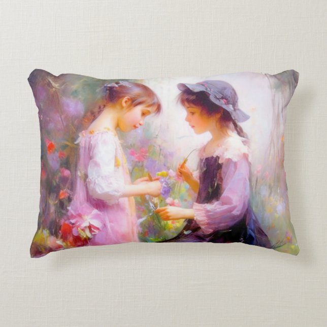 Lavender  accent pillow (Front)