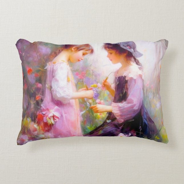 Lavender  accent pillow (Front)