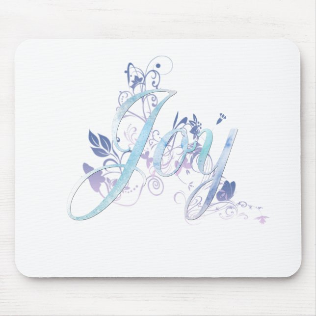 Lavender and Blue Joy Mouse Pad (Front)