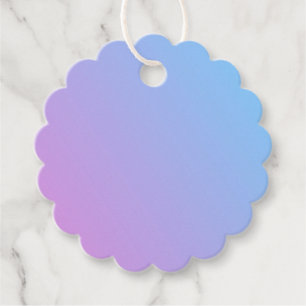 Lavender and Blue Tag with String