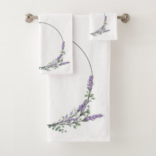 Lavender and Eucalyptus Bath Towel Set