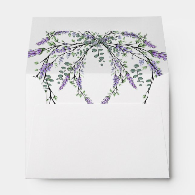 Lavender and Eucalyptus Envelope (Back (Bottom))