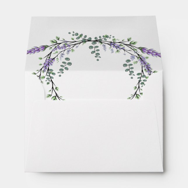 Lavender and Eucalyptus Envelopes (Back (Bottom))