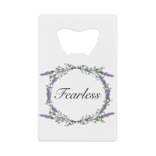 Lavender and Eucalyptus Fearless Credit Card Bottle Opener