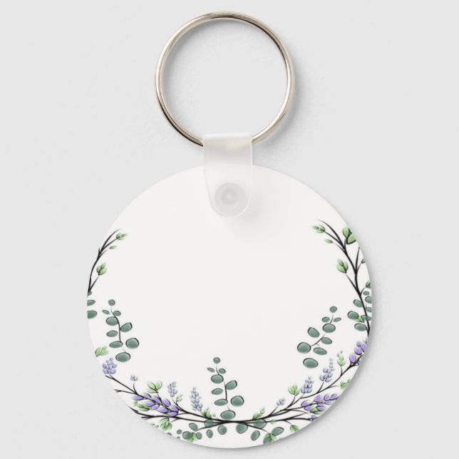 Lavender and Eucalyptus Keychain (Front)