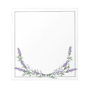 Lavender and Eucalyptus Notepad