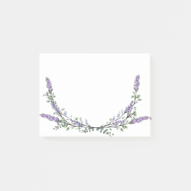 Lavender and Eucalyptus Post-it Notes (Front)