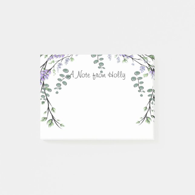 Lavender and Eucalyptus Post-it Notes (Front)