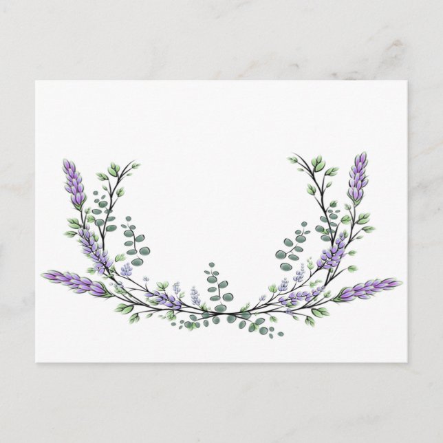 Lavender and Eucalyptus Postcard (Front)