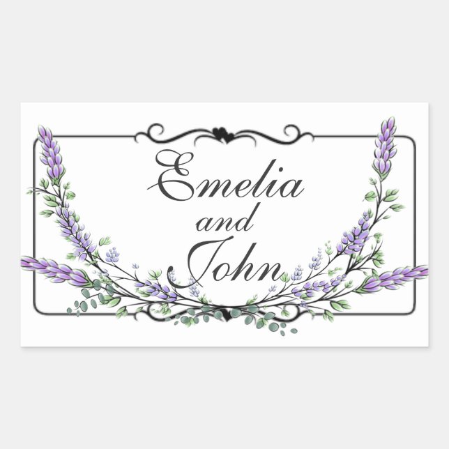 Lavender and Eucalyptus Sticker (Front)