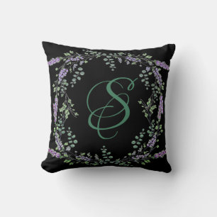 Lavender and Eucalyptus Throw Pillow
