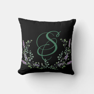 Lavender and Eucalyptus Throw Pillow