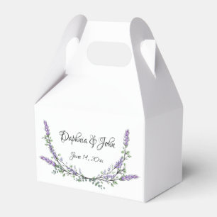Lavender and Eucalyptus Watercolor Painting Favor Box