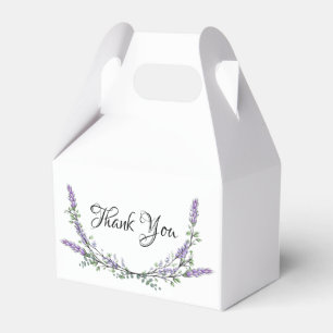 Lavender and Eucalyptus Watercolor Painting Favou Favor Box
