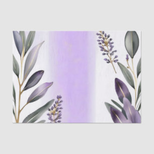 Lavender and Eucalyptus Watercolor Tissue Paper
