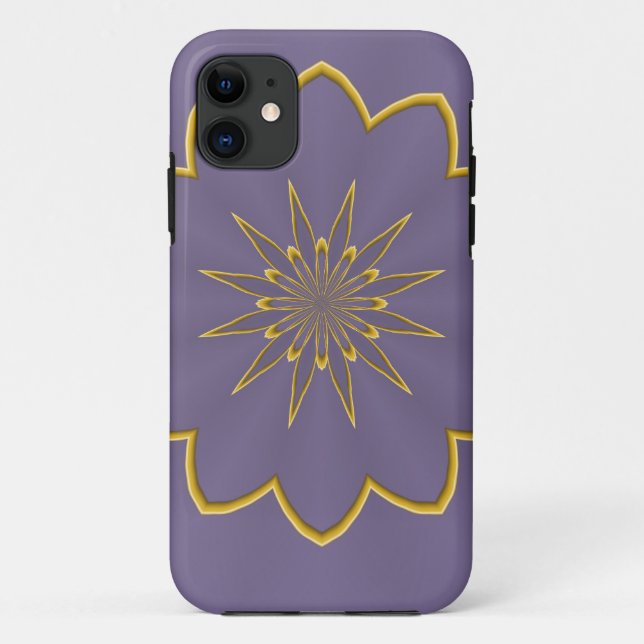 Lavender and Gold Case-Mate iPhone Case (Back)