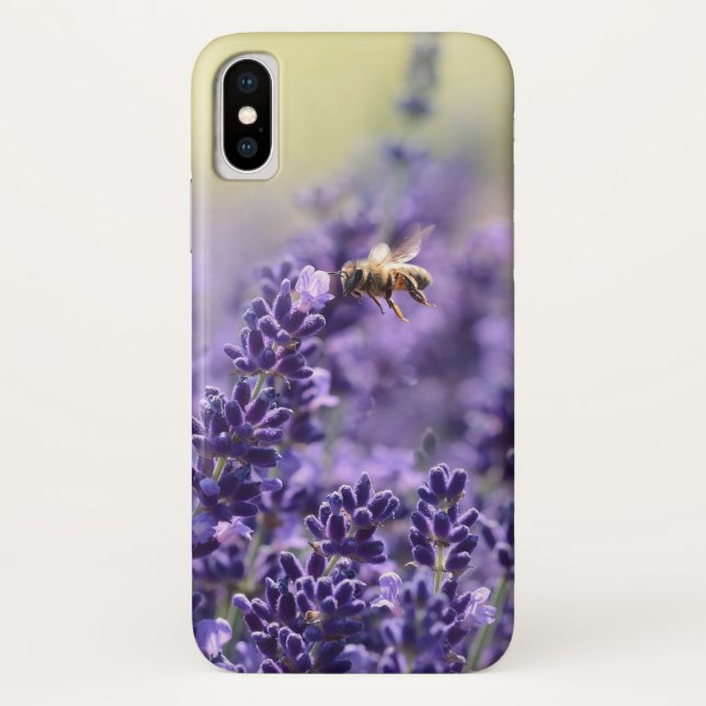 Lavender and Honey Bee Case-Mate iPhone Case (Back)