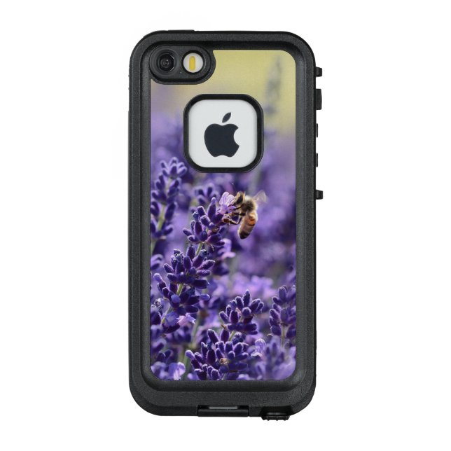 Lavender and Honey Bee LifeProof iPhone Case (Back)
