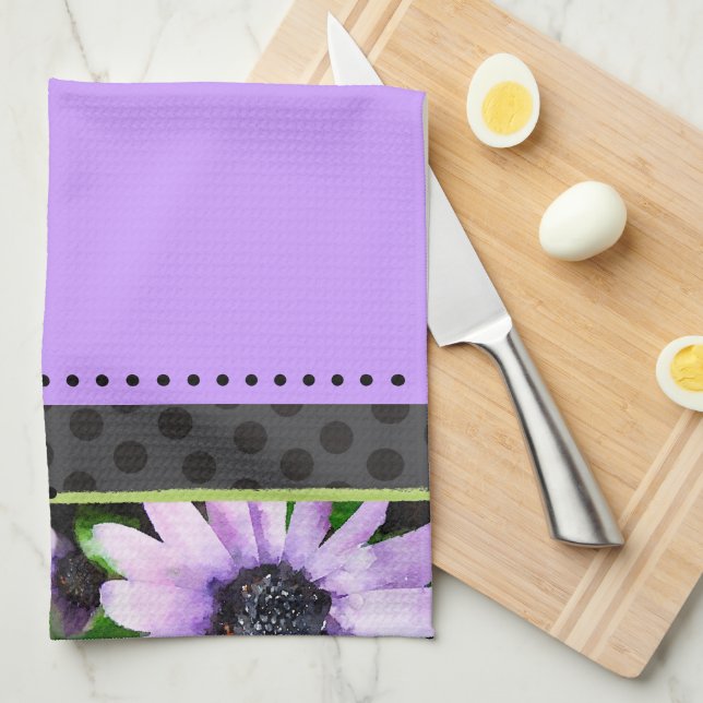 Lavender and Lace kitchen towel (Quarter Fold)