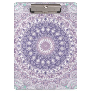 Lavender and Lilac Mandala Pattern Clipboard