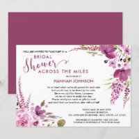 Lavender and Lilacs Floral Bridal Shower by Mail