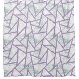 Lavender and pale green mosaic pattern