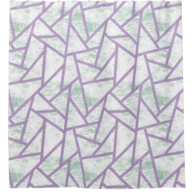 Lavender and pale green mosaic pattern (Front)