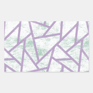 Lavender and pale green mosaic pattern sticker