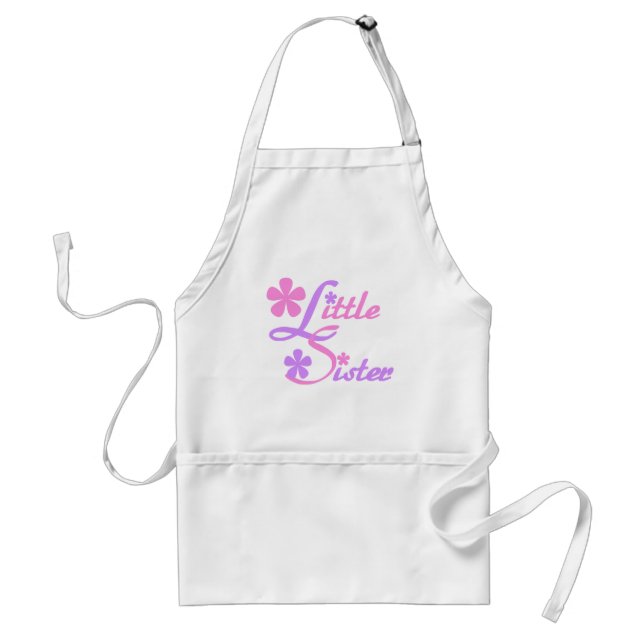 Lavender and Pink Little Sister Tshirts Standard Apron (Front)