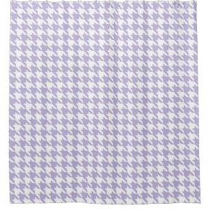 Lavender and White Houndstooth Pattern