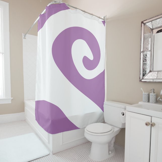 Lavender and White Swirl Wave (In Situ)