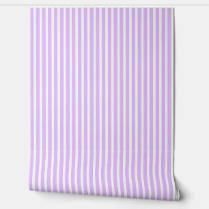 Lavender And White Traditional  Wallpaper