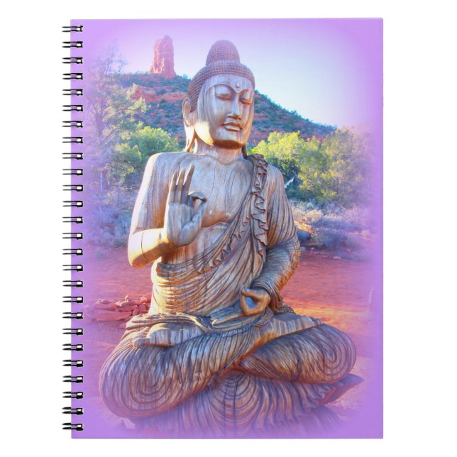lavender aura buddha notebook (Front)