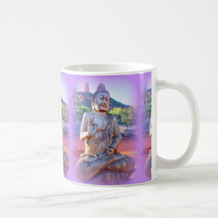 lavender aura buddhas coffee mug
