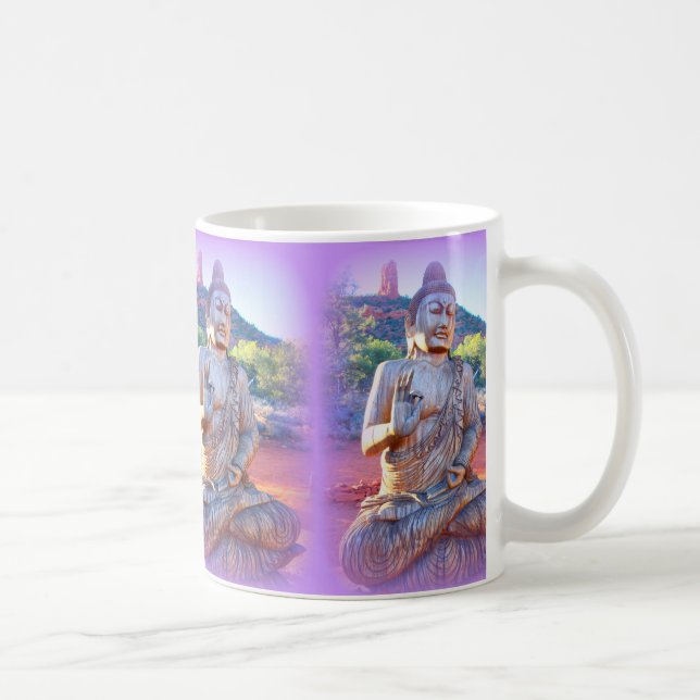 lavender aura buddhas coffee mug (Right)