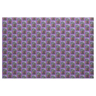 lavender aura buddhas fabric