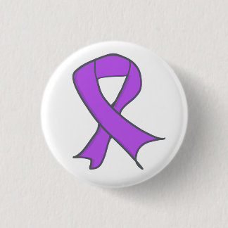 Lavender Awareness Loop as a Symbol 1 Inch Round Button