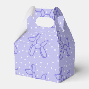 Lavender Balloon Dog Favour Boxes