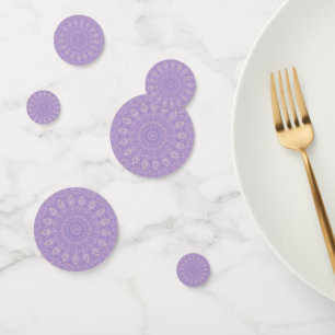 lavender bead doilies confetti