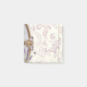Lavender Bees Post-It Notes